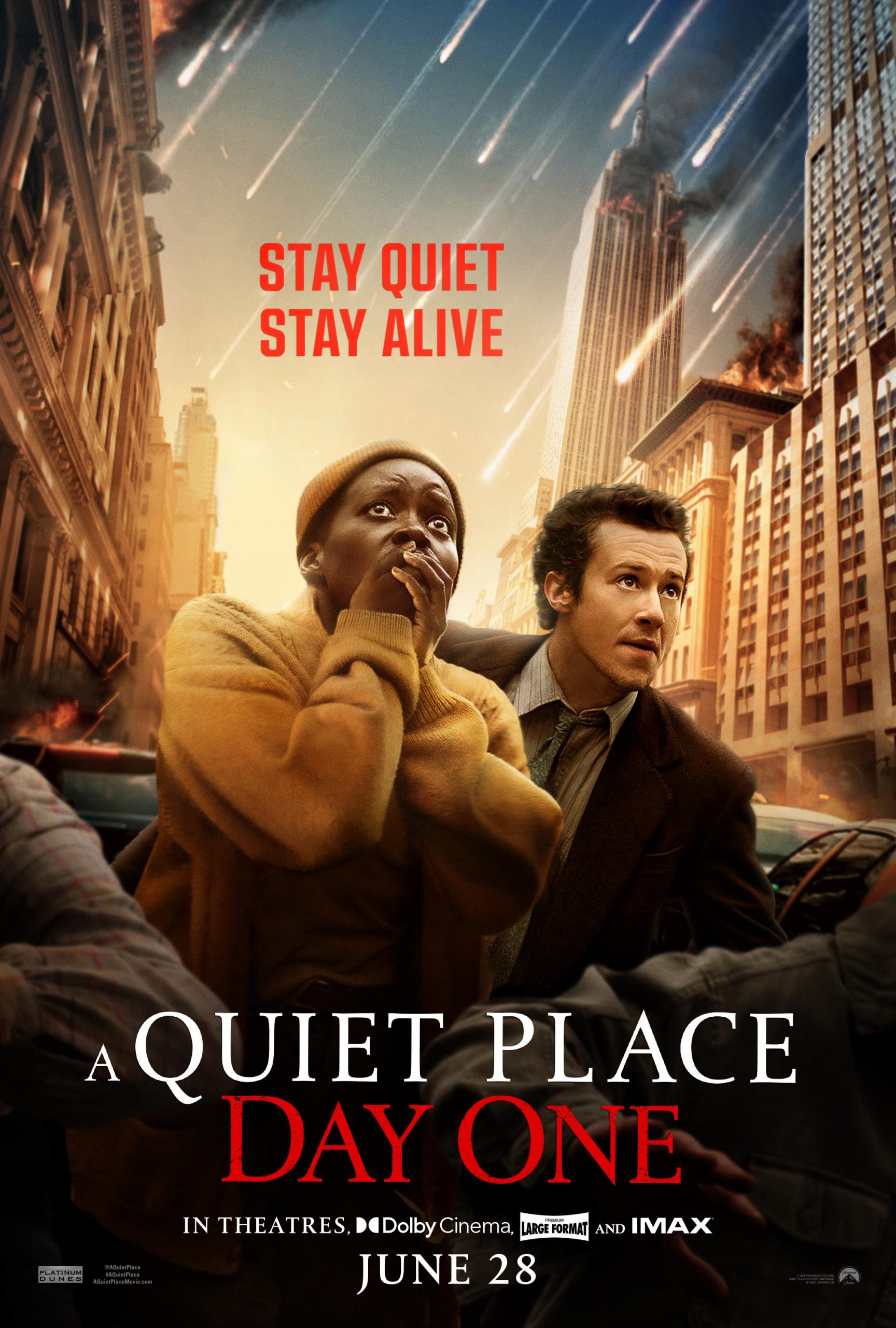 A Quiet Place Day 1 Movie Poster